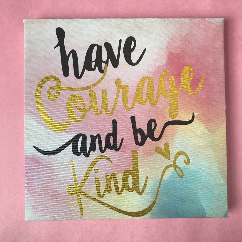 beautiful cinderella quote wall hanging